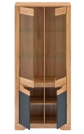 Пенал-витрина 2Д/2В Fidel H foto 2